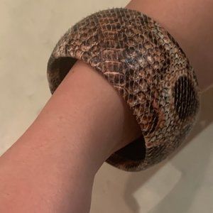 Snakeskin Bangle Bracelet